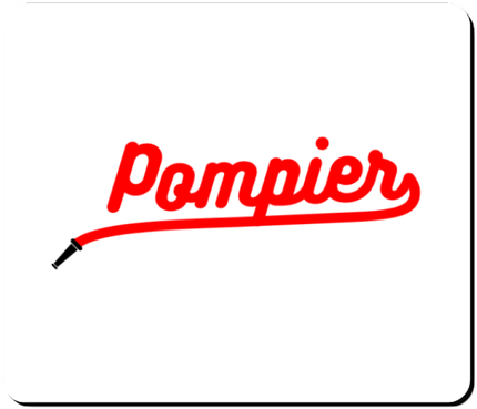 tapis de souris pompier