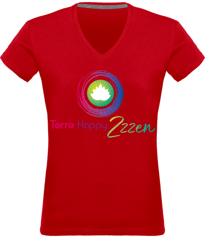 Tee shirt Femme Terre Happy Zzzen