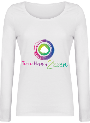 Tee shirt Manches Longues Femme Terre Happy Zzzen
