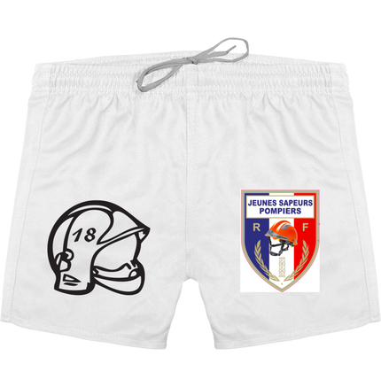 short de sport unisexe enfant jeune sapeur pompier