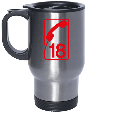 mug métal pompier