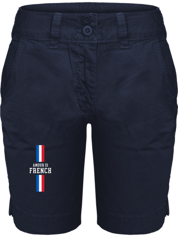 Broderie Bermuda Femme Bermuda pour femme Amour is French