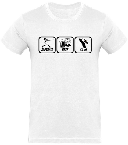 Teeshirt Softball Beer Saxo