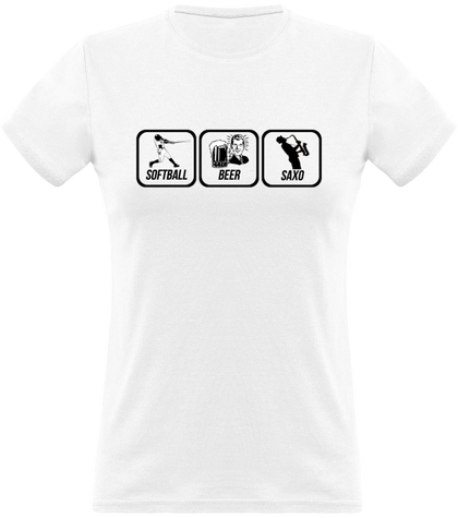 Teeshirt femme Softball Beer Saxo