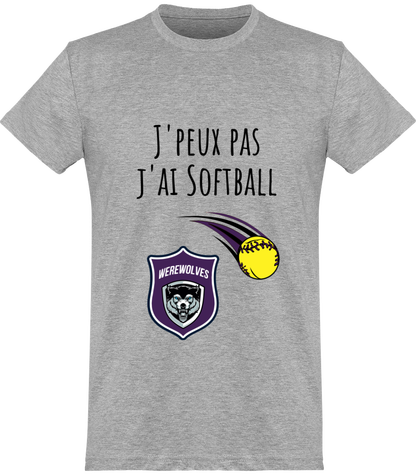 Teeshirt Homme J'peux pas j'ai Softball