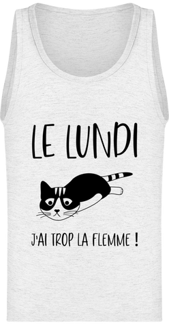T-shirt homme Le lundi j'ai trop la flemme !