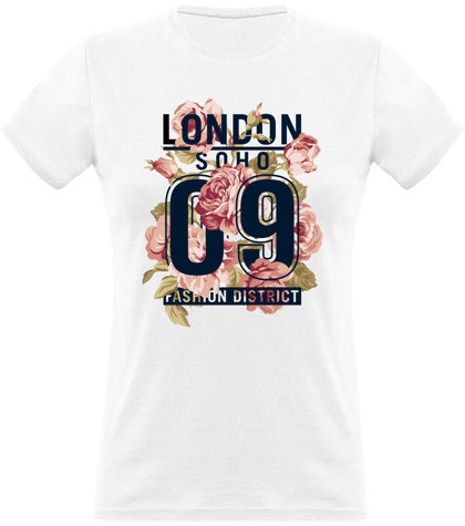 T-shirt femme col rond LONDON