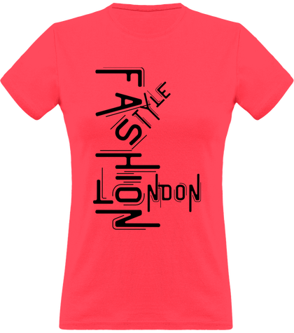 T-shirt col rond pour femme FASHION LONDON