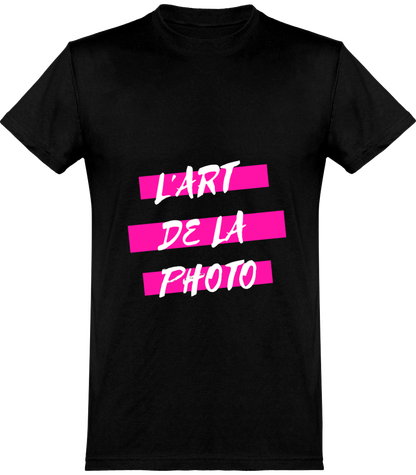 T-shirt Noir L'ART DE LA PHOTO