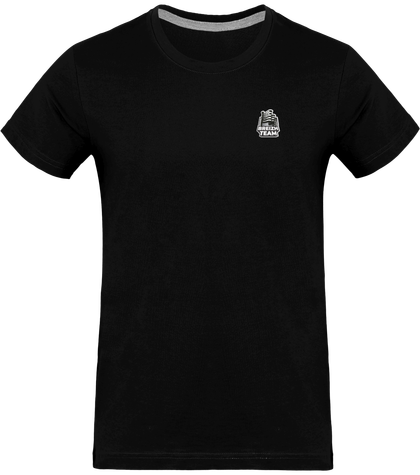 T-shirt noir pour homme avec logo bzhteam