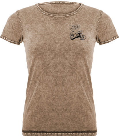 Femme Tee Shirt Délavé