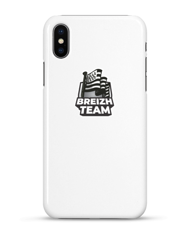 Coque pour iPhone X avec le logo de la Breizh Team