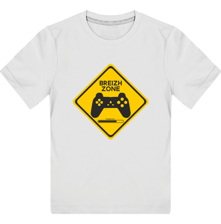 T-shirt blanc pour enfant Breizh Zone