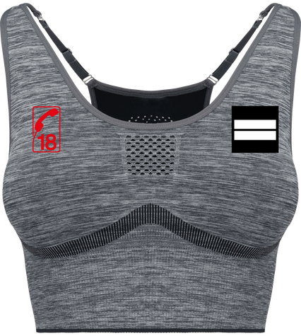 brassiere de sport grade: lieutenant + numéro 18