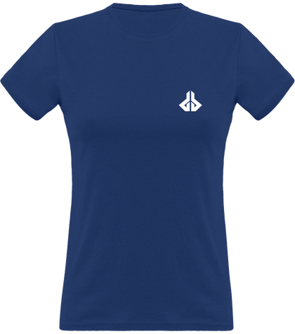 DSB T-Shirt Femme Logo Blanc au niveau du coeur