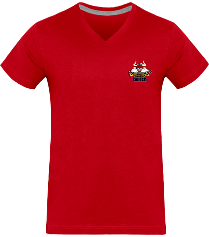 t-shirt en col en v pour homme 