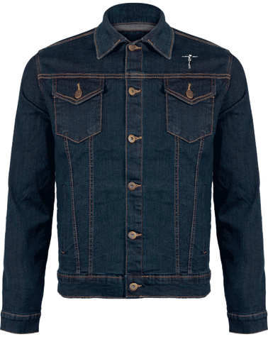 veste en jean crucified pedro