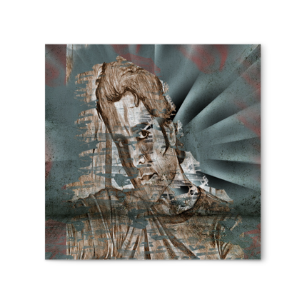 Tableau Carré 30x30cm - Visage 8 par Cartsandra B
