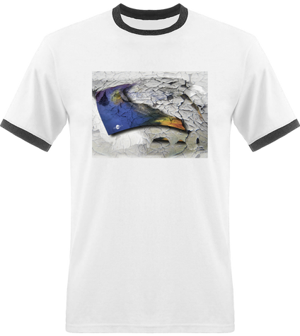 T-shirt Homme Bords Contrastés Formes craquelées par Cartsandra B