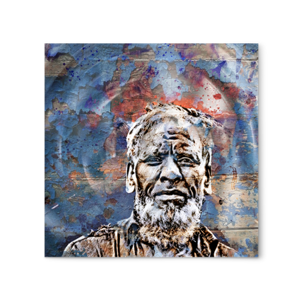 Tableau Carré 30x30cm - Visage 6 par Cartsandra B