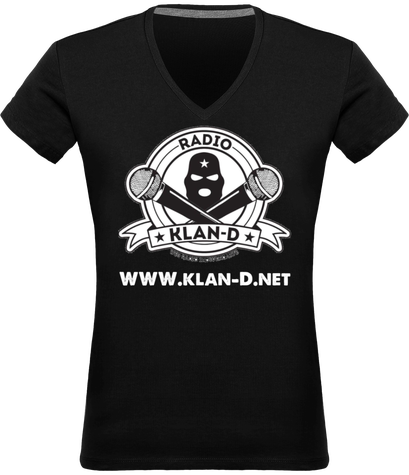 T-Shirt Col V Femme New Logo DARK