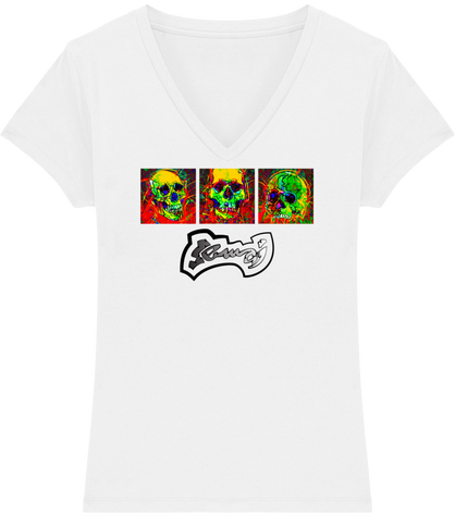 TS FEMME MC COL V ⎢ 3 SKULLS ⎢ BW