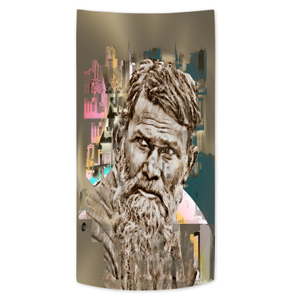 Serviette Sublimation 70x140 cm - Visage 2 par Cartsandra B