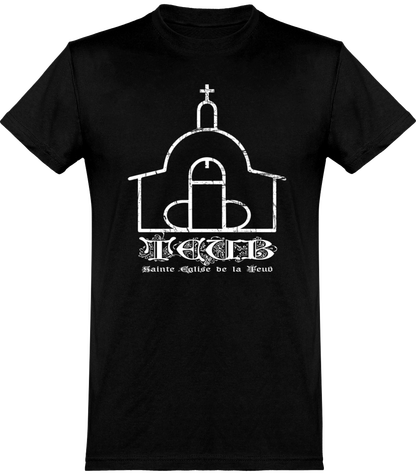 T-shirt Sainte Eglise de la TEUB logo blanc