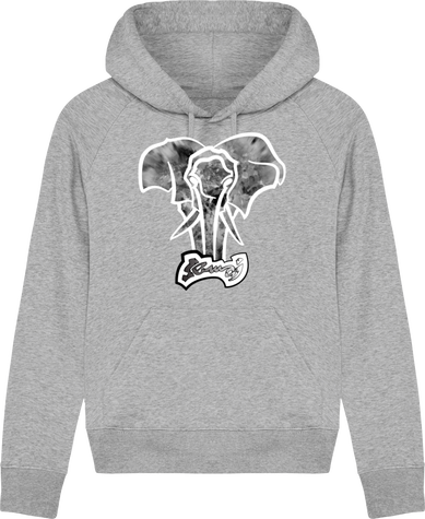 HOODIE FEMME ⎢ ELEPHANT 02 ⎢ BW