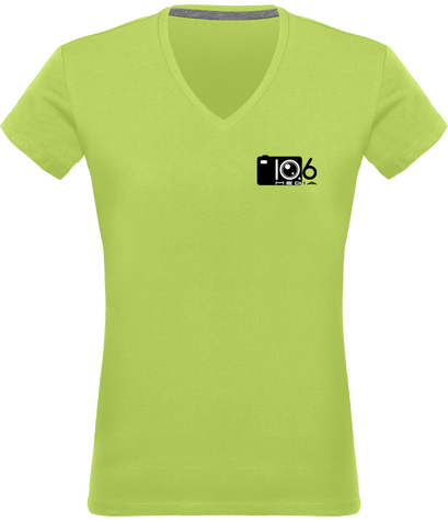 Tee-shirt femme logo 10.6Media sur le coeur