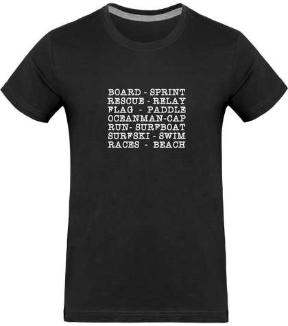 Tee-shirt homme original et logo blanc sur la manche