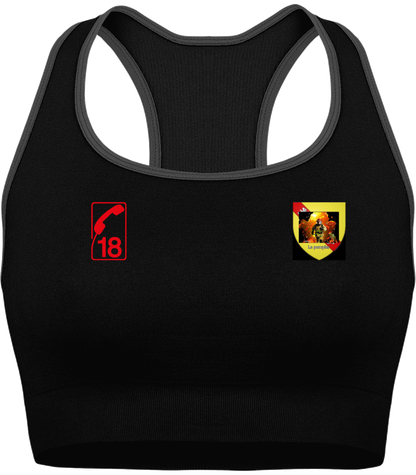 brassière de sport avec logo Le pompier et logo 18
