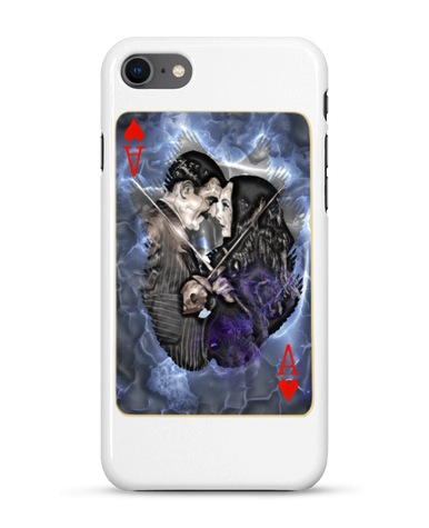 Coque 3D Iphone 8 - Gomez et Morticia Adams le duo en duel par Cartsandra B
