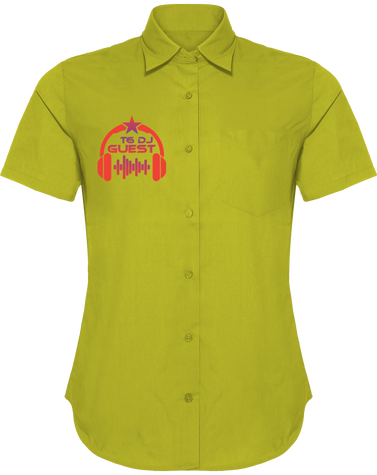 Chemise Manches Courtes Femme T6 DJ guest avant