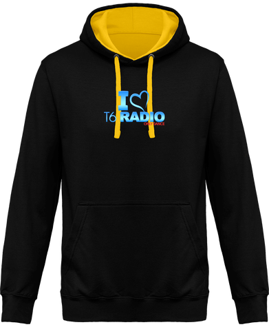 Sweat Shirt Capuche Contrasté Homme I love T6