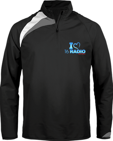 Sweat manche longue rayé I love T6