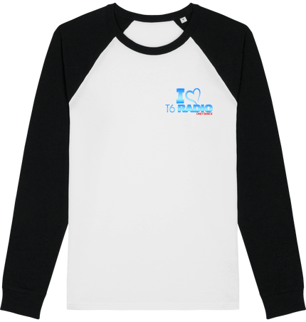  T-shirt Baseball- manches longues- UNISEXE I love T6 avant