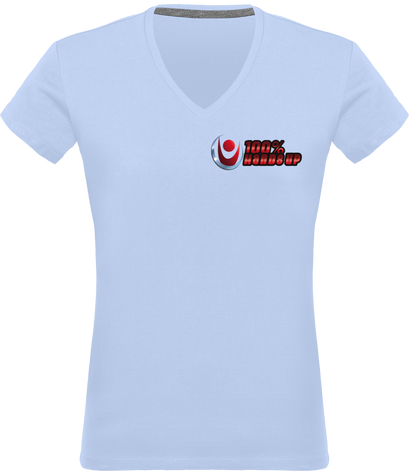  T-shirt Col V Femme 100% hands up avant