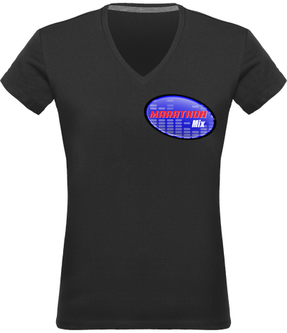 T-shirt Col V Femme Marathon Mix avant