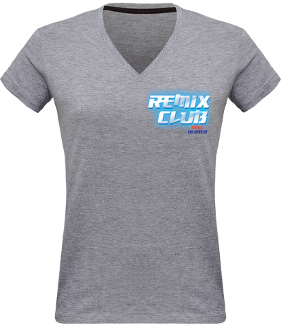 T-shirt Col V Femme Remix Club