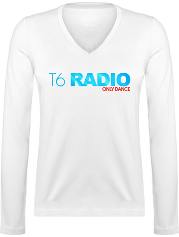 T-shirt Manches Longues Col V Femme T6 avant