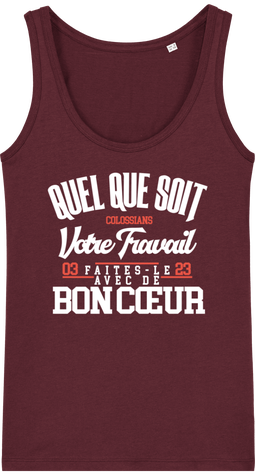 Débardeur Femme en coton Bio.  