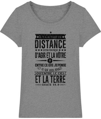 T-Shirt Femme en coton bio. 