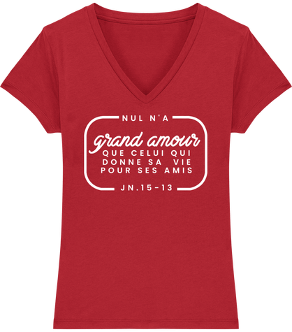 T-Shirt Femme Col V 