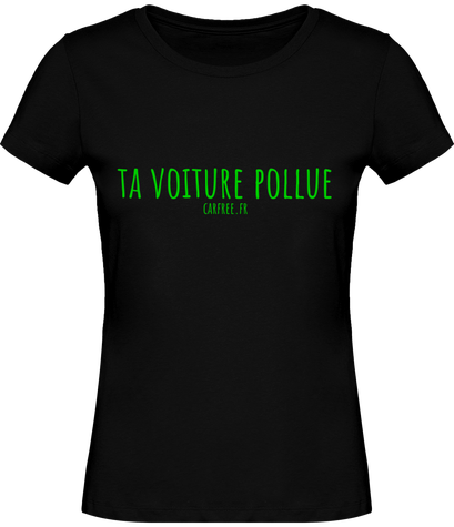 pollution t-shirt femme