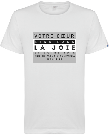 T-Shirt Blanc BIO Homme Made in France 