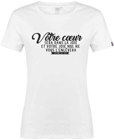 T-shirt Bio femme Blanc Made in France...
