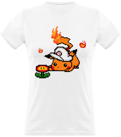 T-shirt Femme Pikario feu