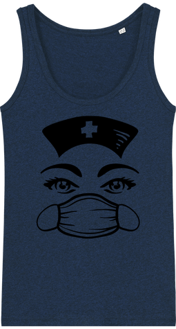 Débardeur Femme. Super Design Nurse with a Mask.
