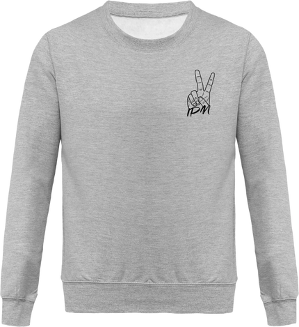 Sweat-Shirt sans sapuche Logo IPM cœur et dos